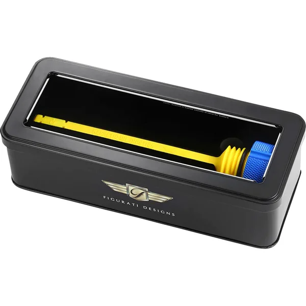 Figurati Knurled Magnetic Performance Oil Dipstick for 2017-2026 Harley Touring - Blue - Image 3