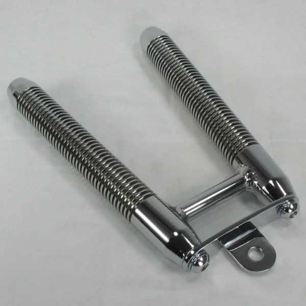 Finned Billet Oil V-Cooler for MOST Harley Models - Bolts to Down tubes - Chrome Finish - Motorcycle Custom Chopper Bobber - Image 5