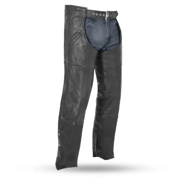 First Manufacturing Nomad Unisex Leather Chaps - Deep Pocket