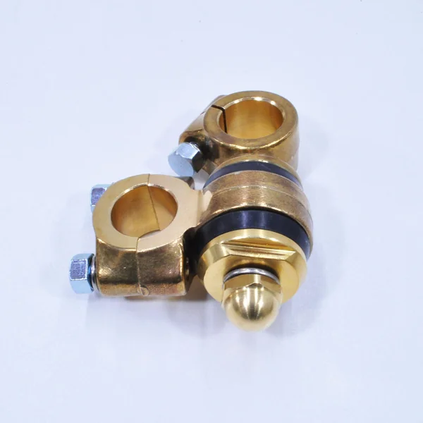 Flanders 2” Brass Dog Bone Risers for 1” Handlebars - Fits 1941-1948 Harley Davidson FL Springer Models - Image 5