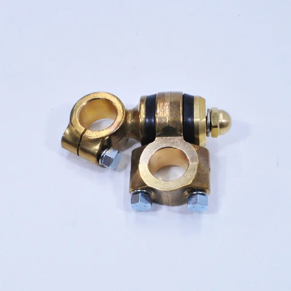 Flanders 2” Brass Dog Bone Risers for 1” Handlebars - Fits 1941-1948 Harley Davidson FL Springer Models - Image 7