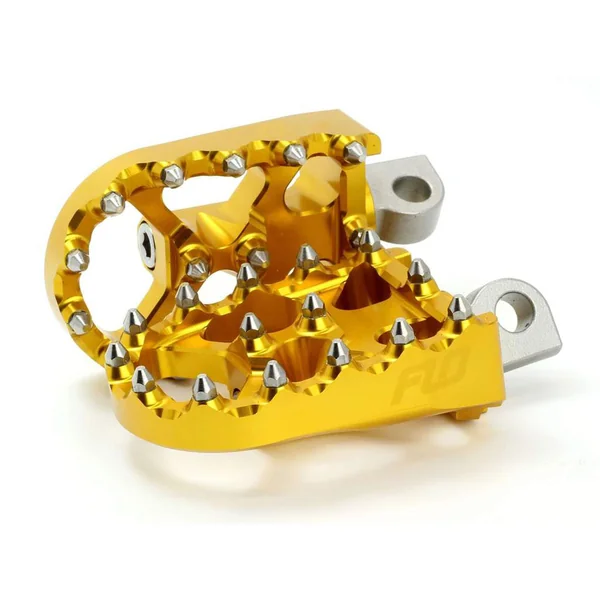 Flo Motorsports Moto Style Foot Pegs for Harley - Gold