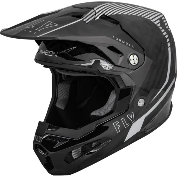 Fly Racing Formula Carbon Tracer Silver Helmet
