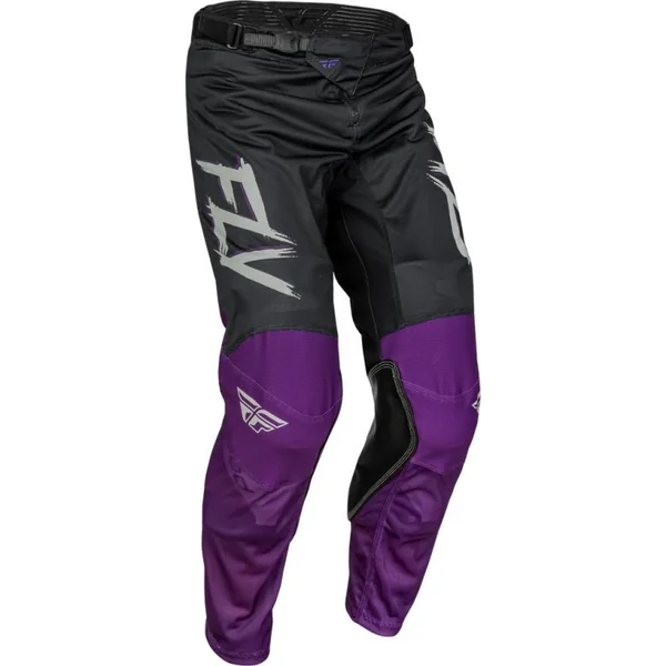 Fly Racing Kinetic Mesh Rave Black Purple Silver Pants - No Shipping to CA or NY