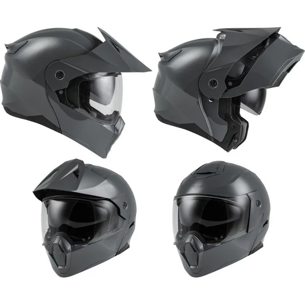 Fly Racing Odyssey Solid Grey Modular Helmet