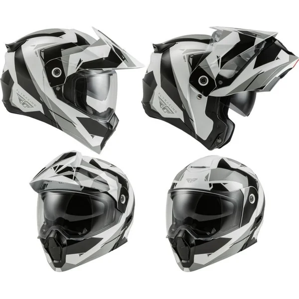 Fly Racing Odyssey Summit Black/Grey Modular Helmet