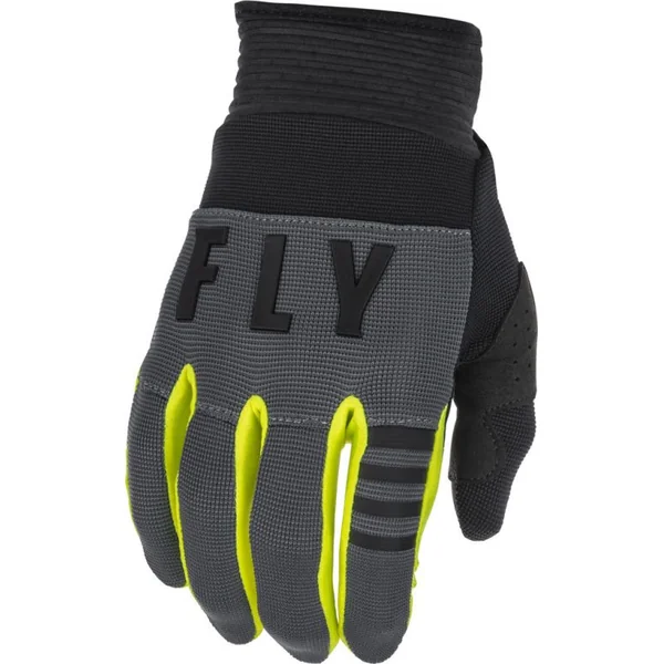 Fly Racing Youth F-16 Block Grey Gloves