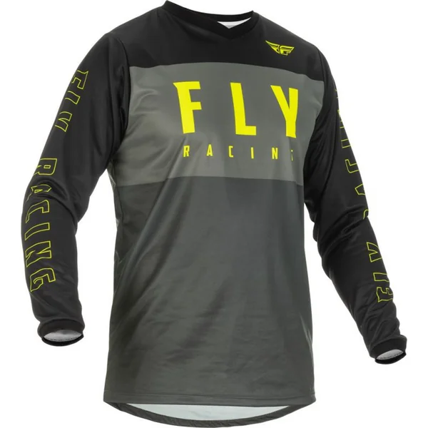 Fly Racing Youth F-16 Block Grey/Hi-Viz Jersey