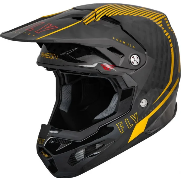 Fly Racing Youth Formula Carbon Tracer Gold Helmet