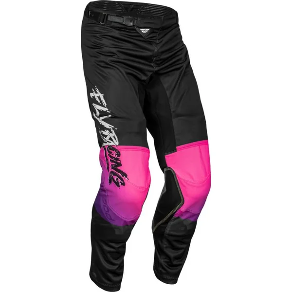 Fly Racing Youth Kinetic Mesh Khaos Black Purple Pink Pants - No Shipping to CA NY MN or CO