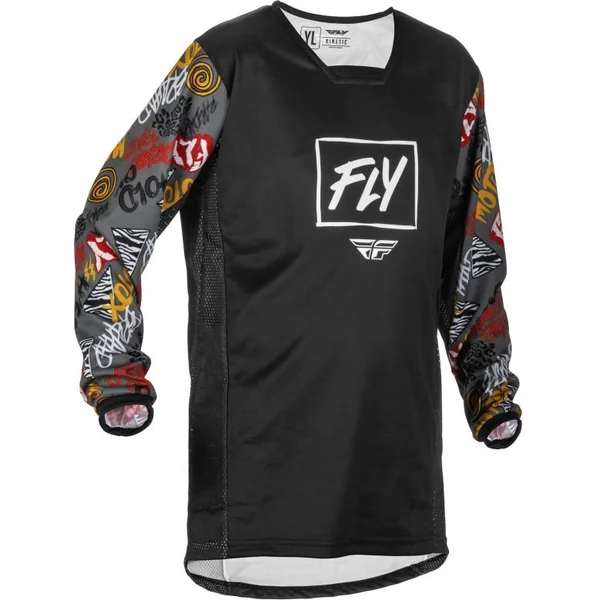 Fly Racing Youth Kinetic Rebel Grey Jersey