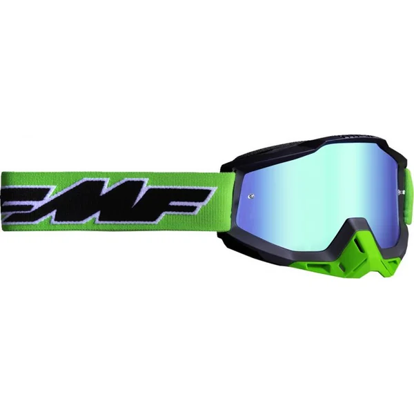 FMF PowerBomb Rocket Lime Mirrored Goggles by 100 Percent