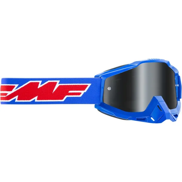 FMF PowerBomb Sand Rocket Blue Goggles by 100 Percent