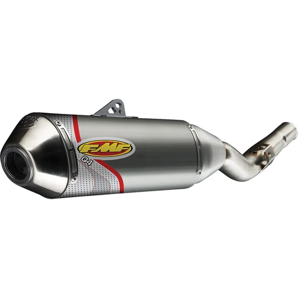 FMF Racing® Aluminum/Stainless Steel Q4 Hex Slip-On Muffler for 2013-2020 Yamaha Raptor 700 4x2 & 2006-2020 Yamaha Raptor 700R 4x2 044435