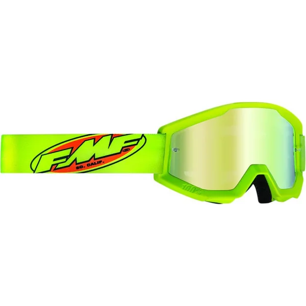 FMF Youth PowerCore Core Yellow Mirrored Goggles by 100 Percent
