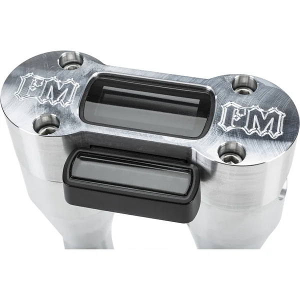 Forbidden Motorcycles 9" HUD Risers for 1-1/8" Bars on 2018-2019 Harley Street Bob - Raw - Image 2