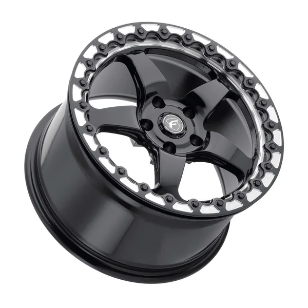 Forgestar D5 Beadlock Rear Wheel, 17x10, Gloss Black Machined2015-2026 Ford Mustang - Image 3