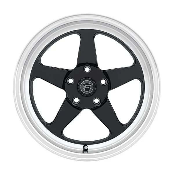 Forgestar D5 Drag Front Wheel, 18x9, Gloss Black Machined2015-2026 Ford Mustang - Image 2