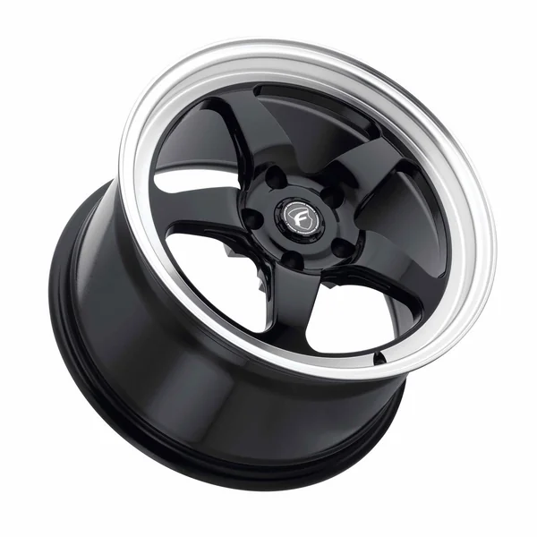 Forgestar D5 Drag Rear Wheel, 17x11, Gloss Black Machined2006-2013 Corvette Z06, ZR1 & Grand Sport - Image 3