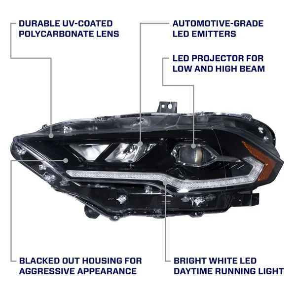Form Lighting Sequential LED Headlights2018-2023 Ford Mustang - Image 4