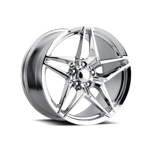 FR 29 C7 ZR1 Replica Wheel Set, Chrome, 19x10 & 20x122006-2019 Corvette ZR1, Z06 & Grand Sport - Image 2