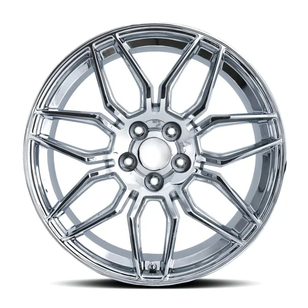 FR 401F C8 Z06 Replica Rear Wheel, Chrome, 20x102005-2019 Corvette Stingray - Image 2
