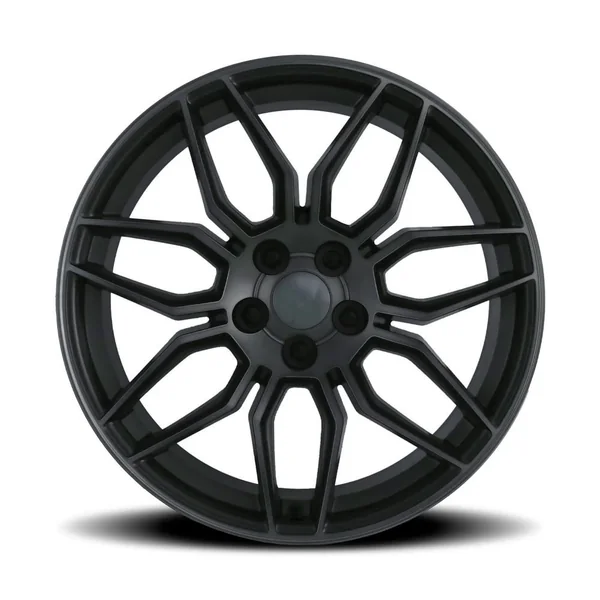 FR 401F C8 Z06 Replica Rear Wheel, Titanium Machined Face w\Dark Clear Coat, 20x122006-2019 Corvette ZR1, Z06 & Grand Sport - Image 2