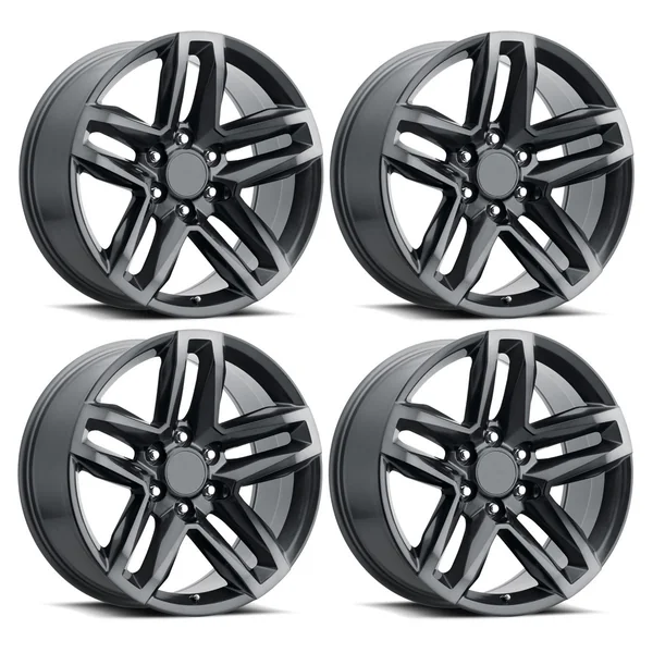 FR 94 Trail Boss Replica Wheel Set, Titanium Grey w/Dark Clear, 20x92014-2026 Silverado & GMC Sierra 1500