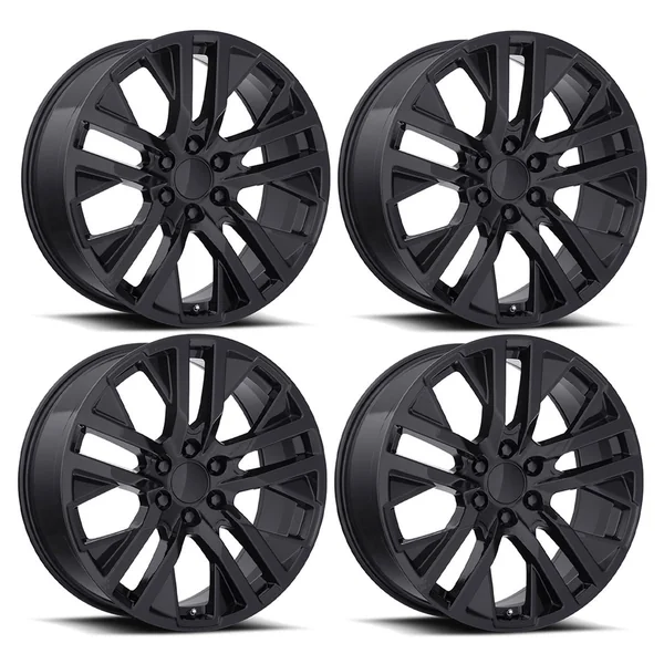 FR 96 CarbonPro Replica Wheel Set, Gloss Black, 20x92014-2026 Silverado & GMC Sierra 1500