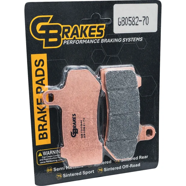 GBrakes Brake Pads for Harley - Repl. OEM 41854-08, 41852-08