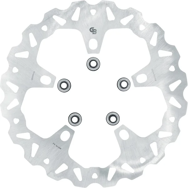 GBrakes Oversized 12.5" Wave Front Brake Rotor for Harley Prodigy Wheel