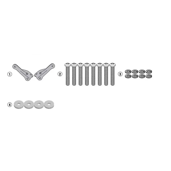 GIVI 1173KIT Fitting Kit | Soft Saddle Bag Supports For Select Hondas