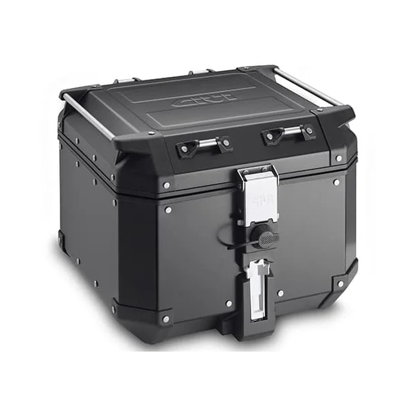 GIVI 42L Trekker Outback Top Case for Monokey Top Racks – Black Powder Coated Finish
