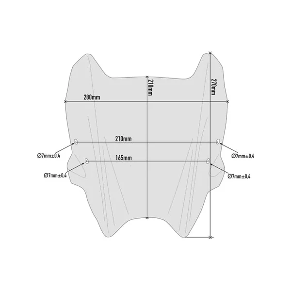 GIVI A1164 Windscreen for Honda CB300R ’18-’21 | Smoke - Image 2