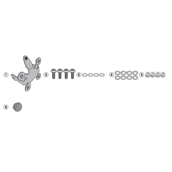 GIVI A1173A Windshield Fitting Kit To Mount 1173S Windscreen on Honda CB650R ’19-’20