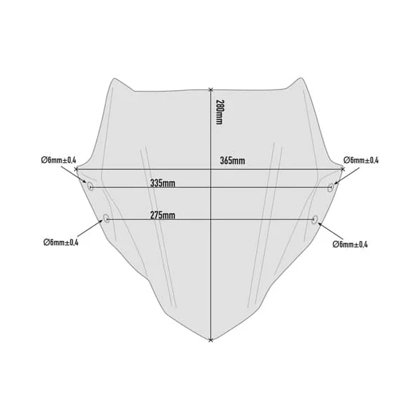 GIVI A5125 Smoked Windscreen for BMW G310R ’17-’22 | Smoke
