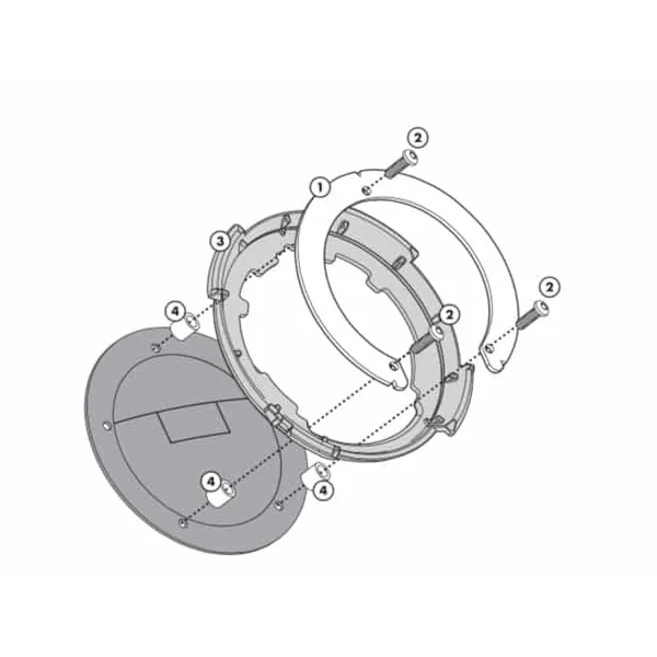 GIVI BF35 Tanklock Tank Ring for Kawasaki H2 SX ’19-’21