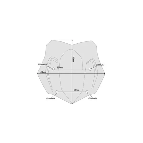 GIVI D5124B Windscreen for BMW R1200GS ’16-’18, R1250GSA ’19-21′ | Smoke - Image 2