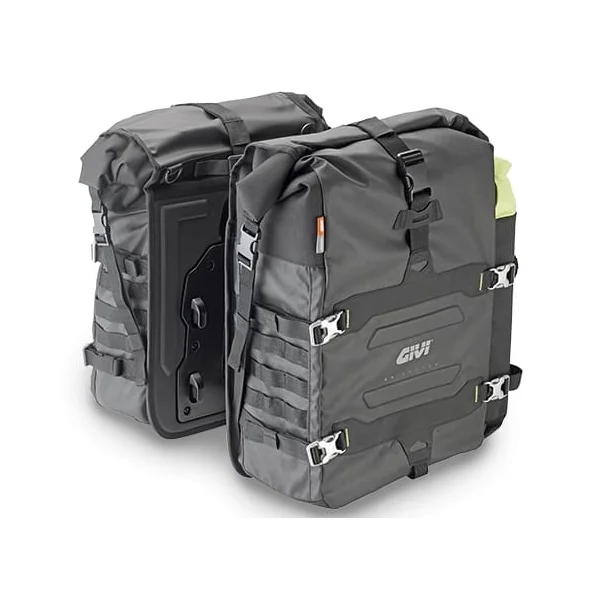 GIVI Gravel-T Waterproof Saddlebags for Motorcycles – 70L Total Capacity