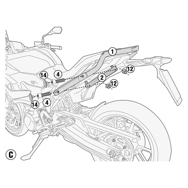 Givi MONORACK SIDEARMS For BMW F900 XR ’20