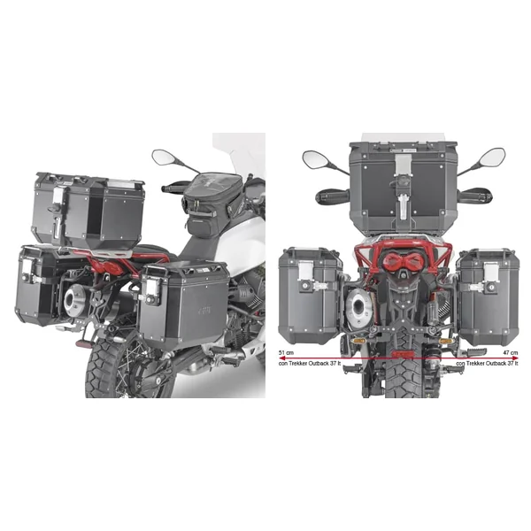 GIVI PLOR8203CAM ONE-FIT Side Carriers for Moto Guzzi V85 TT ’20