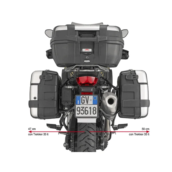 GIVI PLR5127 Tubular Side Carriers For BMW F750GS and F850GS - Image 2