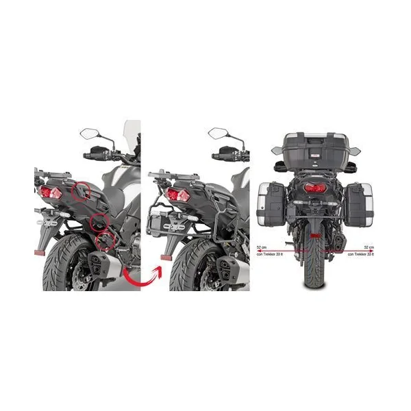 GIVI Rapid Release Sideframes for Kawasaki Versy 1000 ’17-18