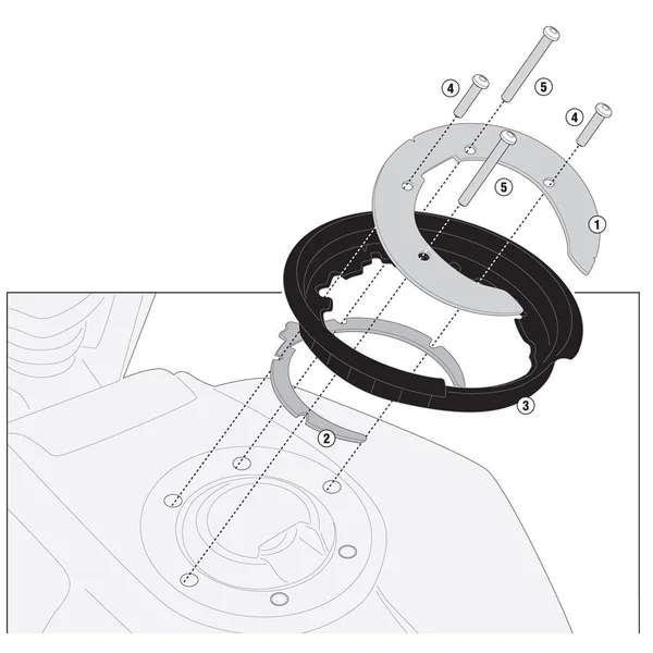 Givi TANKLOCK TANK RING For Yamaha SVARTPILEN ’20-