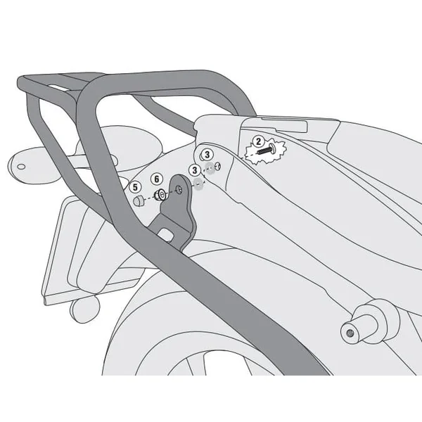 GIVI Top Rack: Moto Guzzi V7 III Stone ’17-’20, V7 III Special ’17-’20 - Image 2