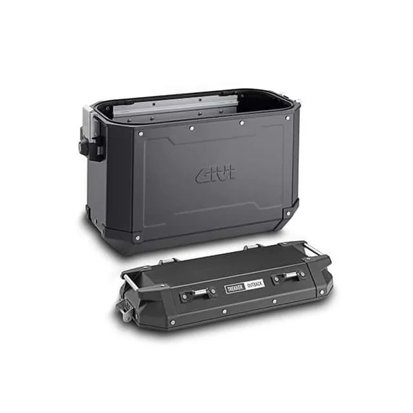 GIVI Trekker CAM-Side Outback 37L Aluminum Side Case Set | Black | 74L Total - Image 2