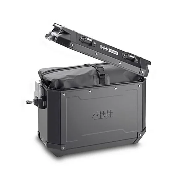 GIVI Trekker CAM-Side Outback 37L Aluminum Side Case Set | Black | 74L Total - Image 4