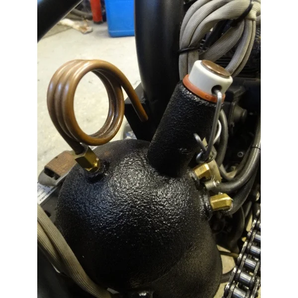 “Grolsch” Style Oil Bag Tank Filler Neck w/ Ceramic Clasp Cap - Steel - Image 9