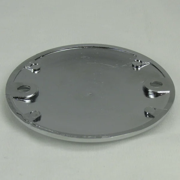 "Grooved" 2-Hole Horizontal Points Ignition Cover - Chrome, Fits 2004 and Up Harley Sportster XL, 1970-1984 FL, FX, 1970-1999 Big Twin Motors, Replaces Pt #32584-88T - Image 6