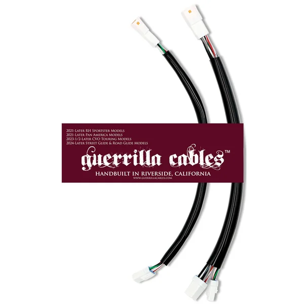 Guerrilla Cables Hand Control Extensions for 2024-2025 Harley Touring